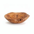Natural Wonders USA medium cedar wood serving bowl with unique grain patterns and rustic finish. Perfect for fruit or salad.