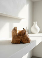 Natural Wonders USA Cedar Single Bottle Wine Holder, rustic wood, minimalist design, 6" H x 15" L x 9" W