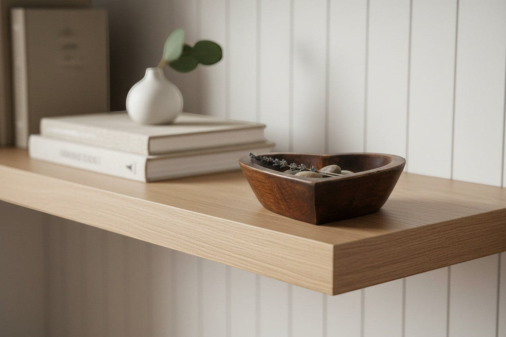 Natural Wonders USA dark wood heart-shaped serving bowl with visible grain, perfect for snacks or decor.