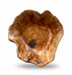 Natural Wonders USA large cedar wood serving bowl with natural grain and smooth finish, 5" tall x 16" round.