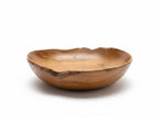 Natural Wonders USA 16" hand-crafted smooth teak serving bowl with natural wood grain and warm color.