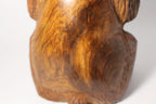 Natural Wonders USA rustic hand carved wooden bear figurine with intricate details and warm earthy tones.