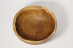 Natural Wonders USA rustic wooden serving bowl with unique grain pattern and irregular rim, perfect for salads or decor.
