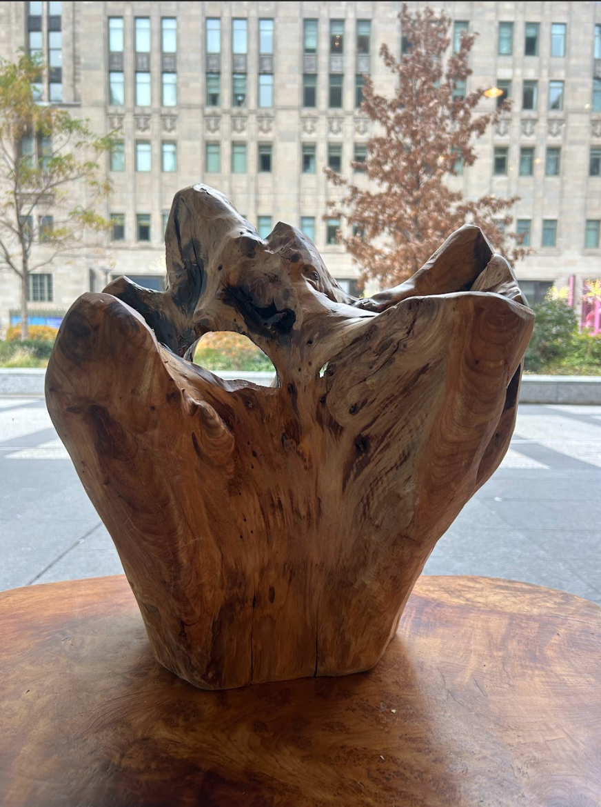 Teak root wine holder- 4 bottles