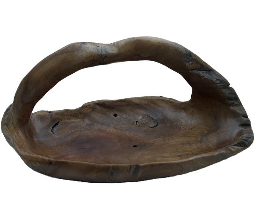 Teak Long Bowl