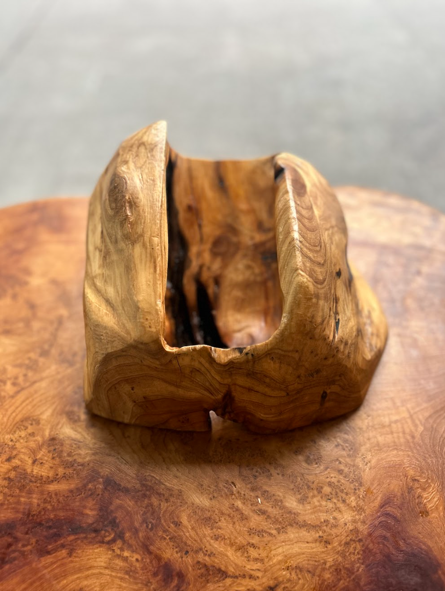 Cedar Single Bottle Wine Holder