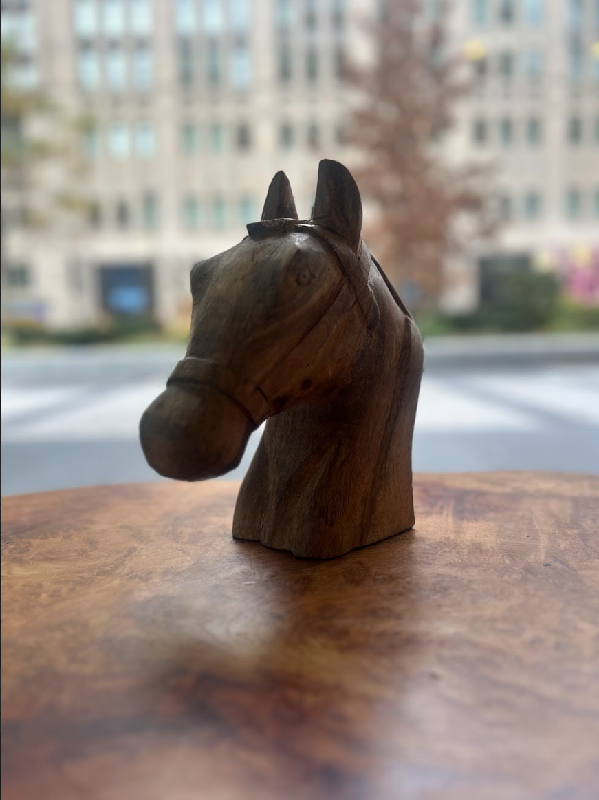 Wooden Horse Head