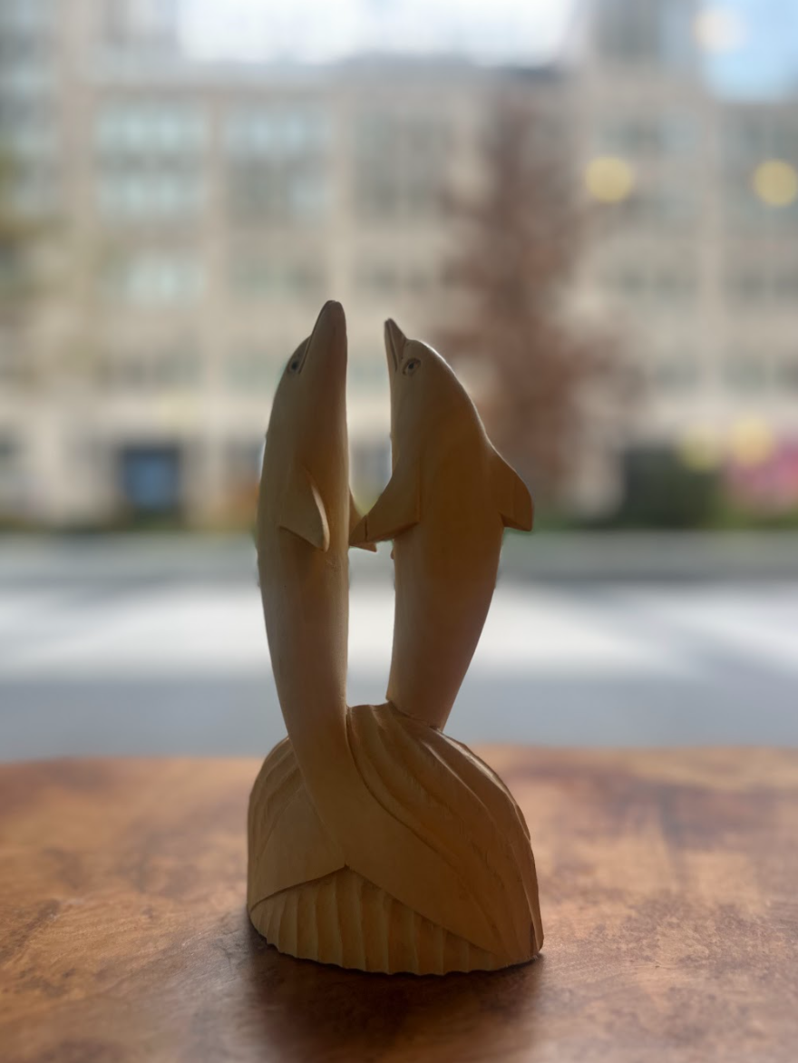 Smooth Wooden Dolphins