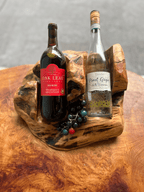 Cedar Burl 2 Bottle Wine Holder