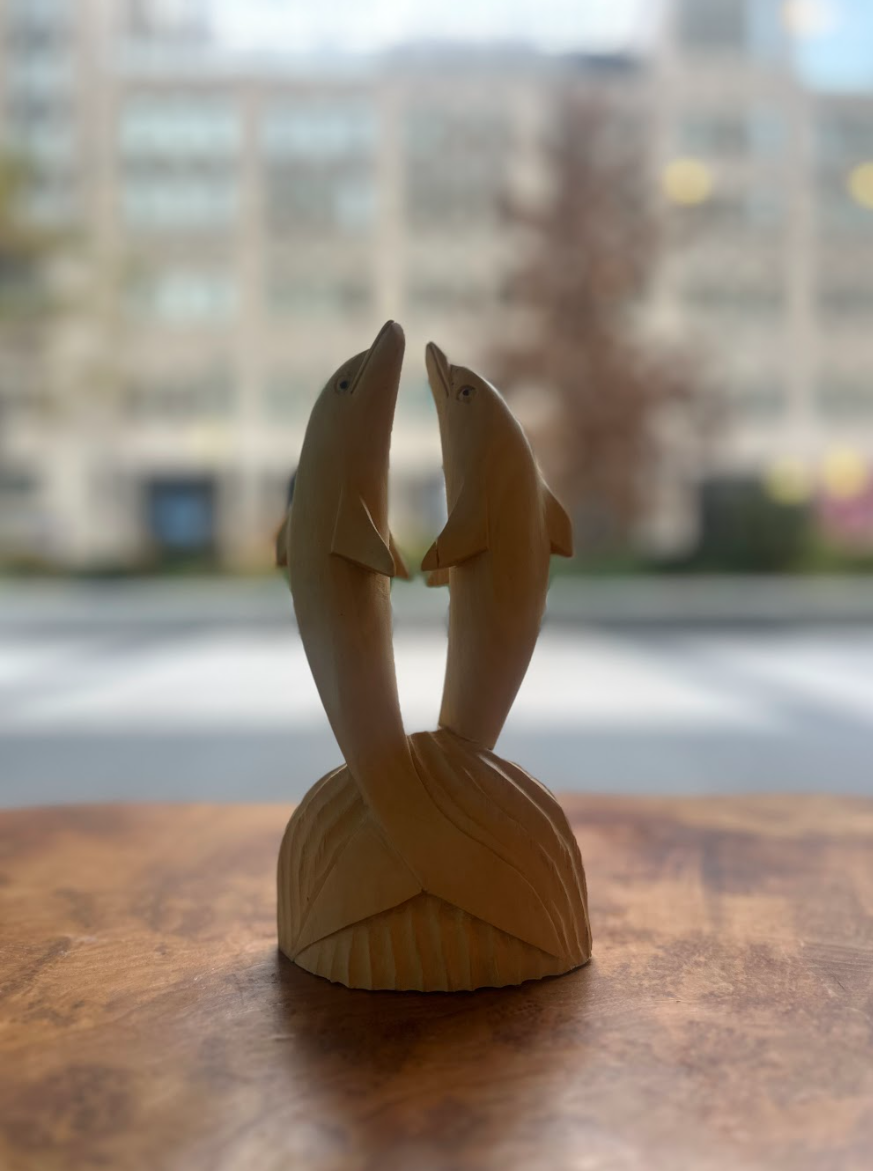 Smooth Wooden Dolphins