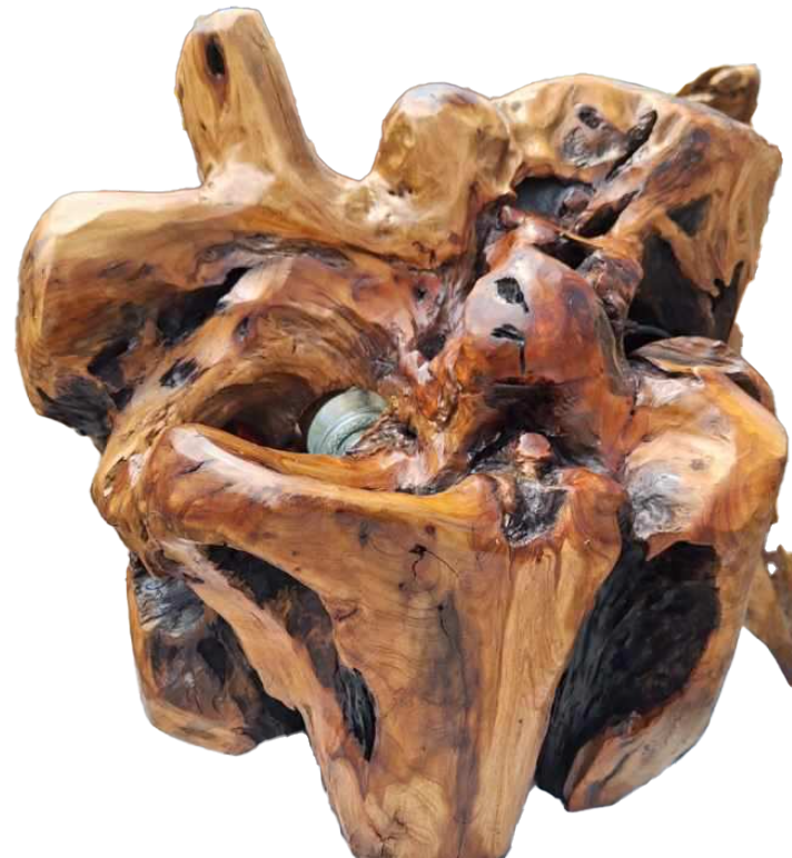 Cedar Stump 6 Bottle Wine Holder